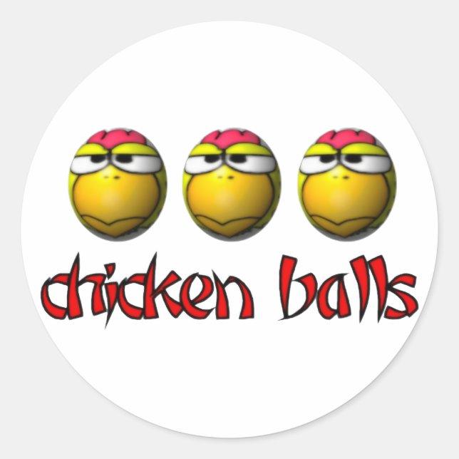 Stickers Boules de poulet (Devant)