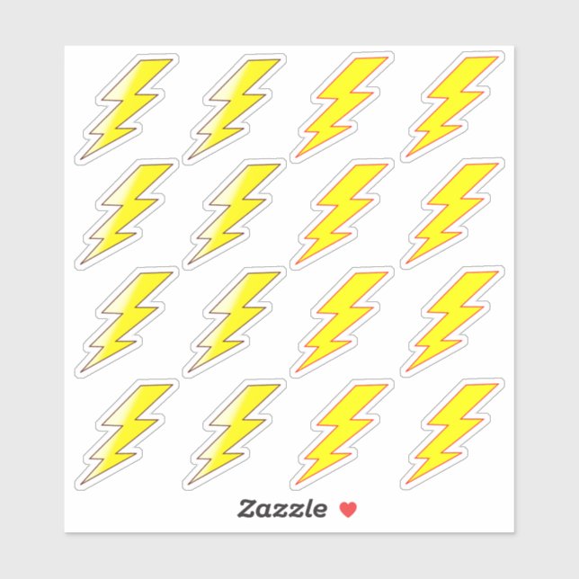 Stickers Boulon Jaune pour l'école (Feuille)