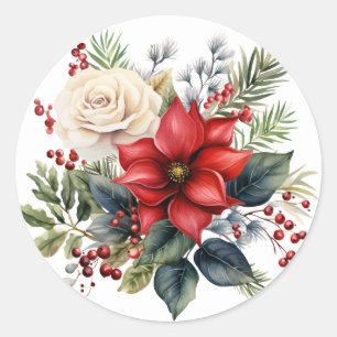 Stickers Bouquet Floral d'hiver