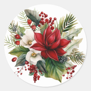 Stickers Bouquet Floral d'hiver