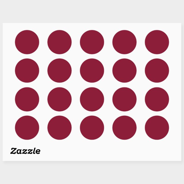 Stickers Bourgogne (Rouge foncé profond) PERSONNAL (Feuille)