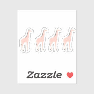 Stickers Bouteilles d'eau de Giraffes en confiance