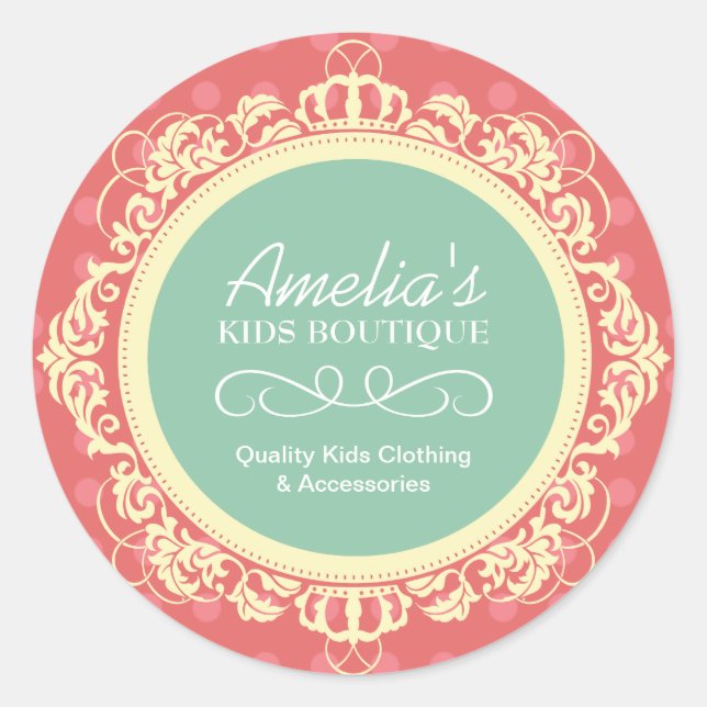 Stickers Boutique pour enfants (Devant)