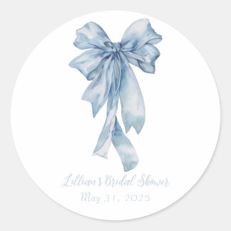 Stickers Bow bleu aquarelle