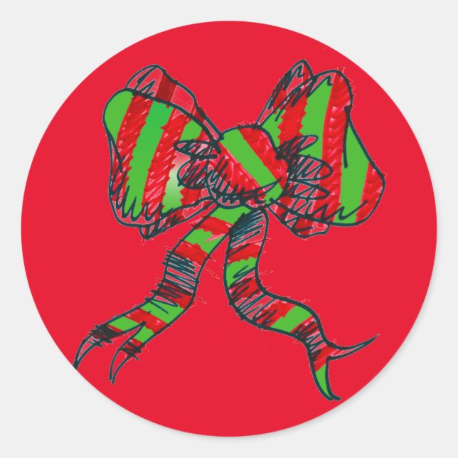 Stickers Bow Christmas (Devant)