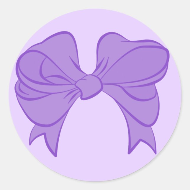Stickers Bow violet (Devant)