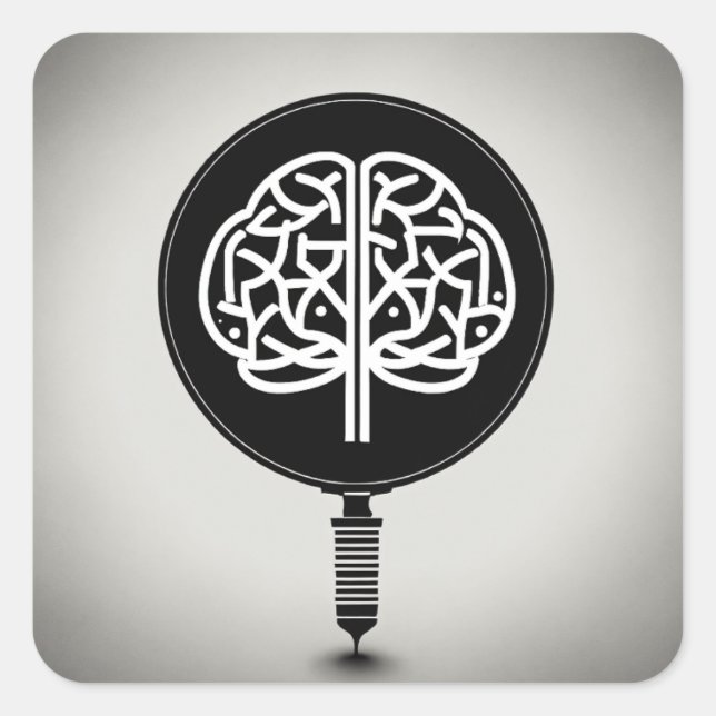 " Stickers Brainy pour Smart Mind" (Devant)