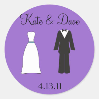 Stickers Bride et Groom