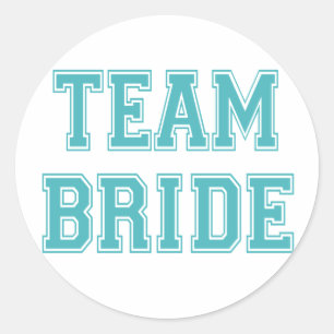 Stickers Bride Team Bleu et Blanc