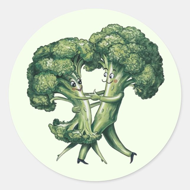 Stickers Broccoli amusant (Devant)