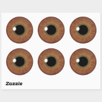 Stickers Brown Eye Iris Cool Eyeball Personnalisé