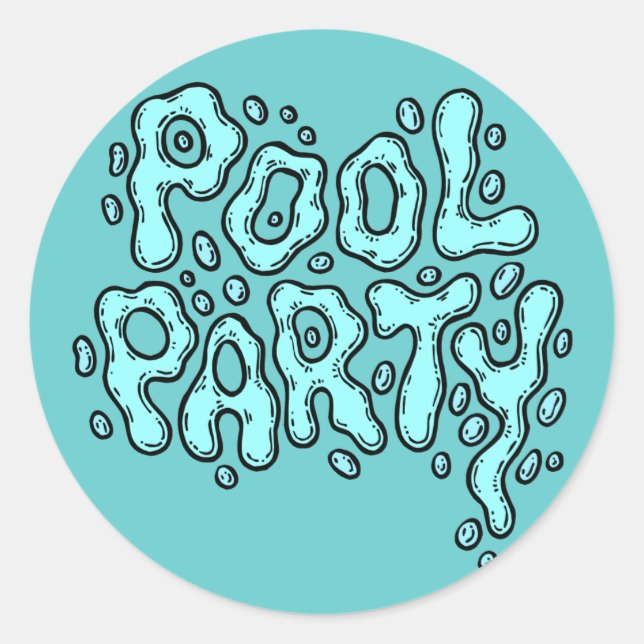 Stickers Bubly Pool Party (Devant)