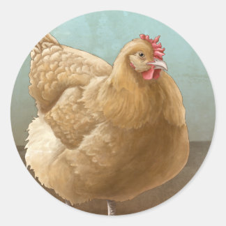 Stickers Buff Orpington Hen