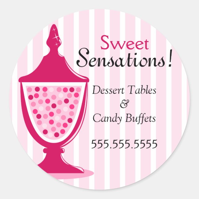 Stickers Buffet de bonbons et Tables de dessert (Devant)