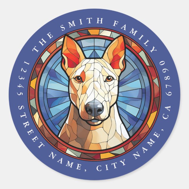 Stickers Bull Terrier Round (Devant)