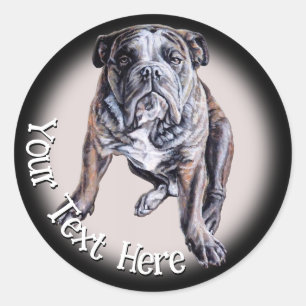 Stickers Bulldog Custom Anglais Bulldog Stickers