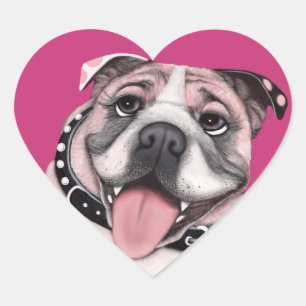 Stickers Bulldog Rose