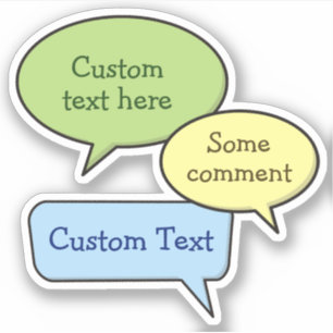 Stickers bulles de la parole de couleur