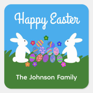 Stickers Bunny de Pâques #1