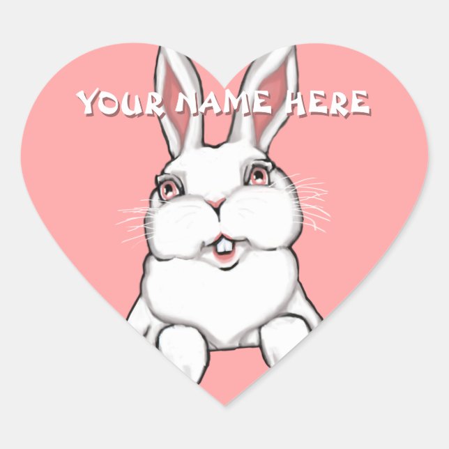Stickers Bunny de Pâques Stickers personnalisés de (Devant)