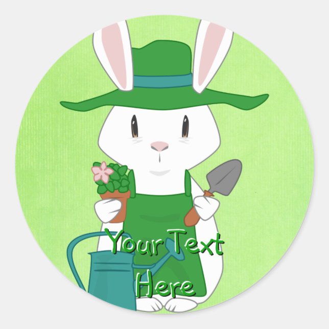 Stickers Bunny Jardinage (Devant)