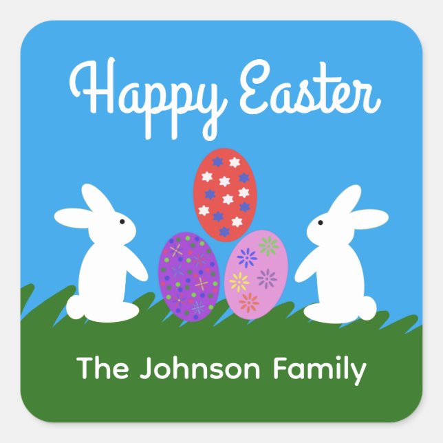 Stickers Bunny Pâques #2 (Devant)