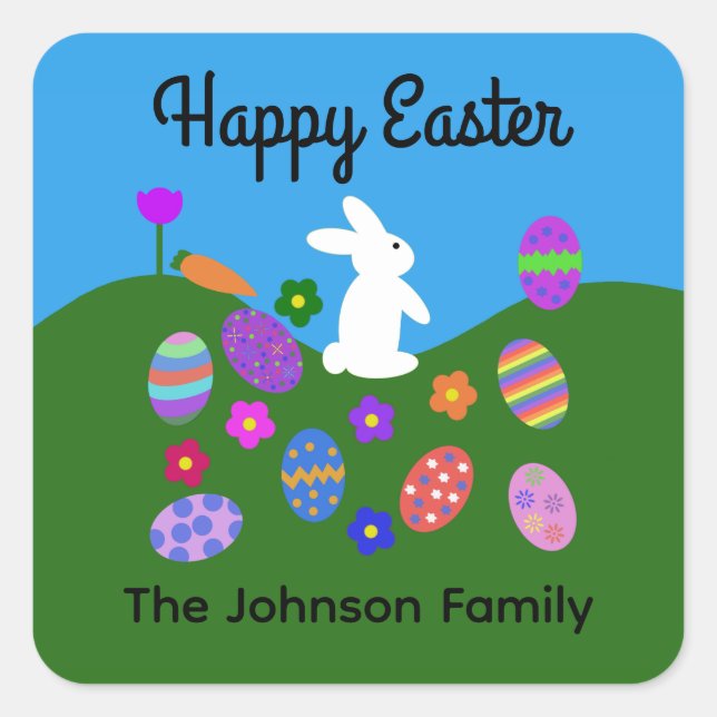 Stickers Bunny Pâques #3 (Devant)