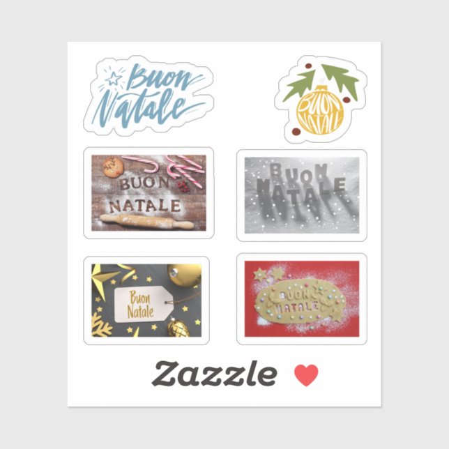 Stickers Buon Natale (Feuille)