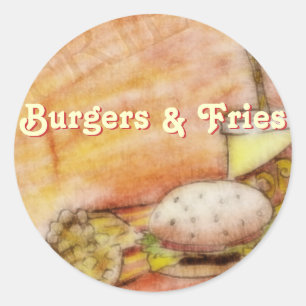 Stickers Burger et Fries