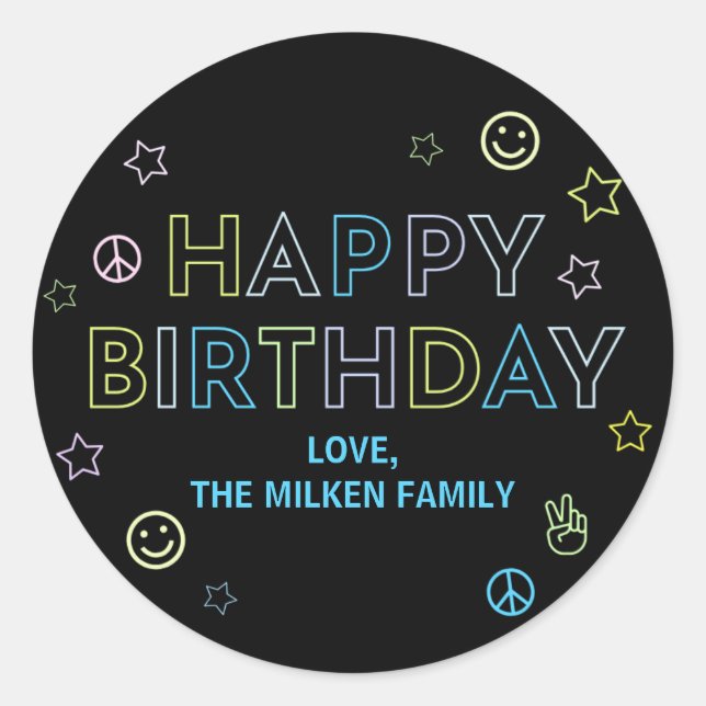 Stickers cadeaux Blacklight (Devant)