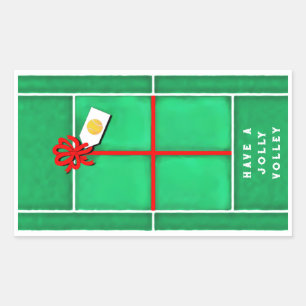 Stickers cadeaux de Noël de Tennis