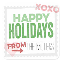 Stickers Cadeaux De Vacances Empilés À La Main