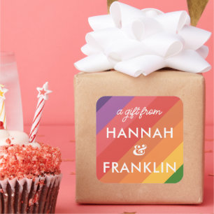 Stickers Cadeaux Filles Arc-en-ciel