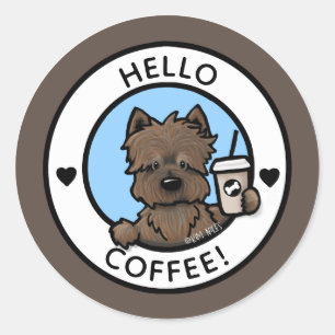 Stickers café Cairn Terrier