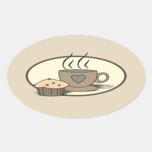 Stickers café et muffin pour les amateurs de café