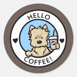 Stickers café KiniArt Cairn Terrier