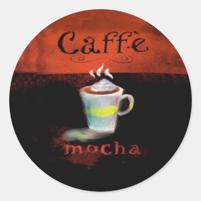 Stickers Caffe Mocha Café (Devant)