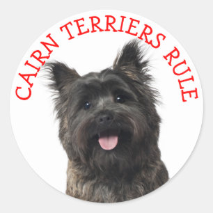 Stickers "CAIRNS RULE" de Cairn Terrier Chien chio