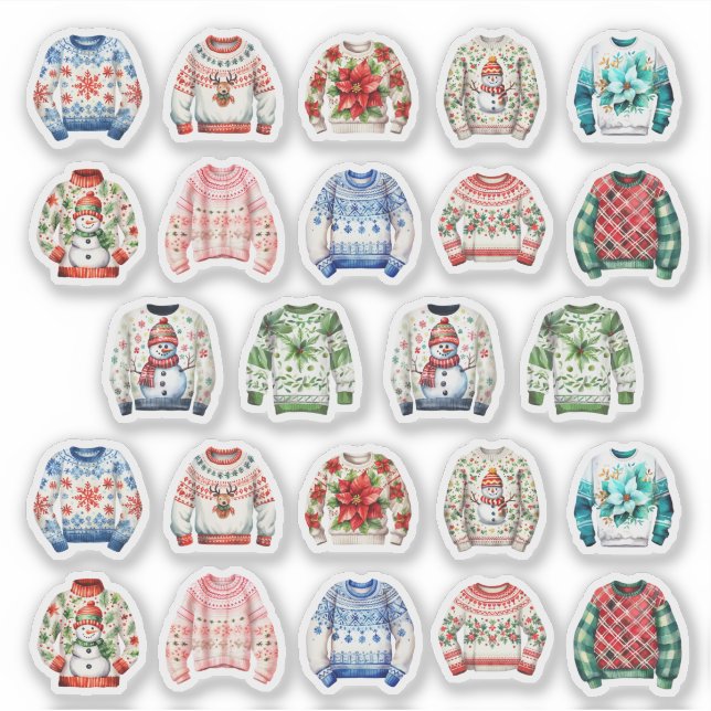 Stickers Calendrier des Sweers de Noël moches (Devant)