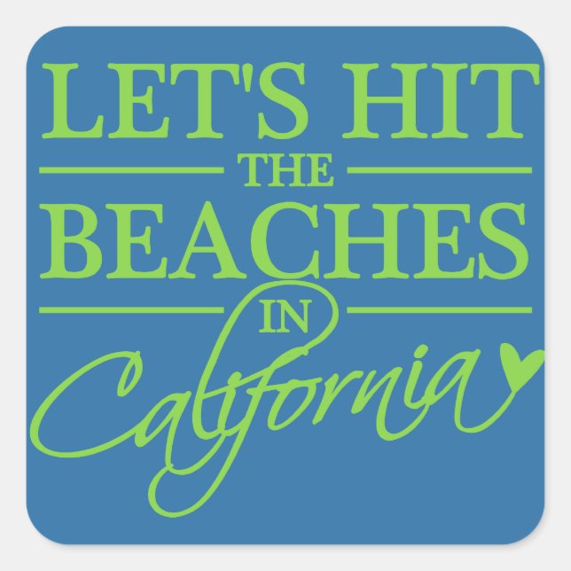 stickers California Beaches (Devant)