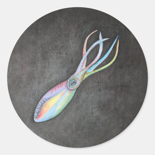 Stickers calmar arc-en-ciel (Devant)