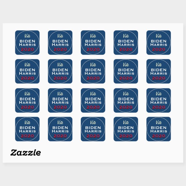 Stickers Campagne Vote Biden Harris 2020 (Feuille)