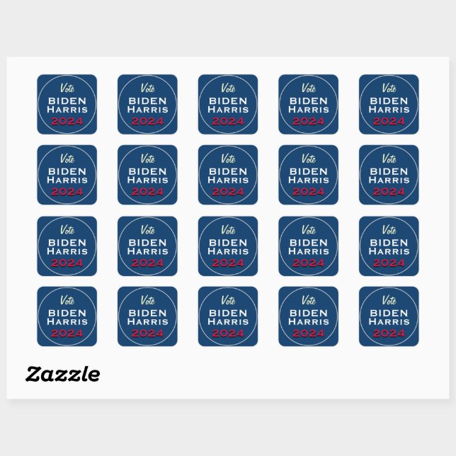 Stickers Campagne Vote Biden Harris 2024 (Feuille)