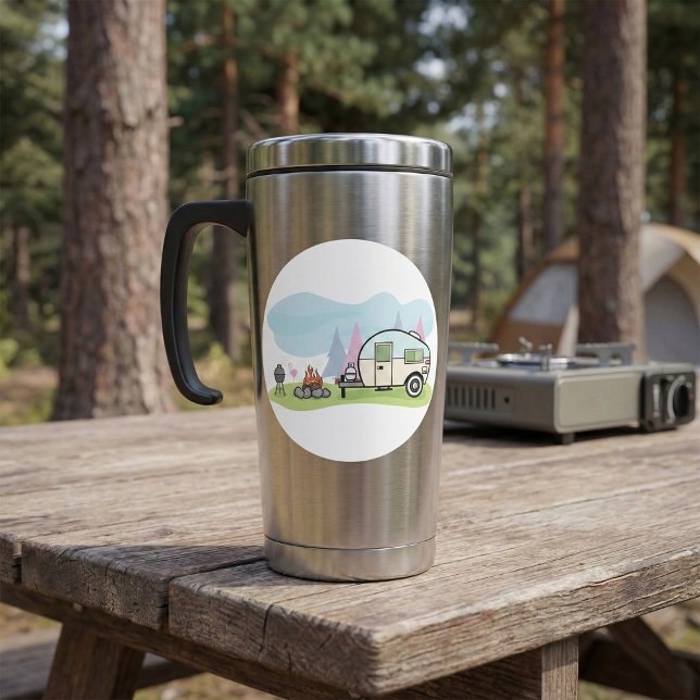 Stickers Camper de Style vintage (Créateur téléchargé)