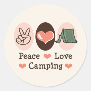 Stickers Camping Peace Love