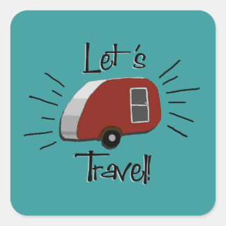 Stickers Camping Rétro Teardrop