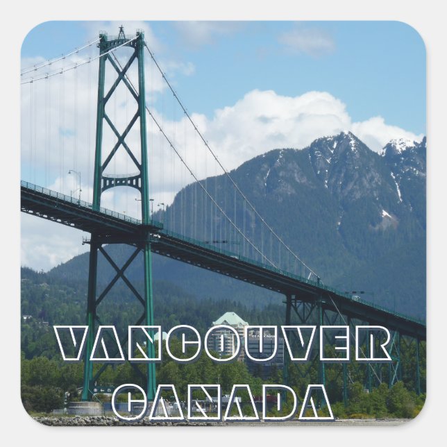 Stickers Canada de Vancouver Lions Gate Souvenirs (Devant)