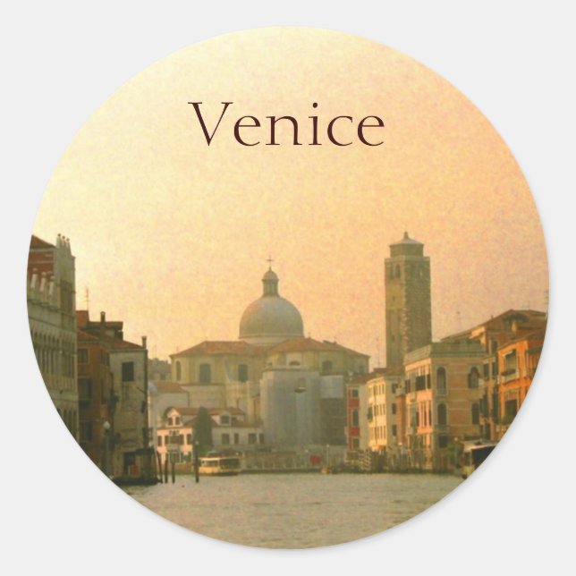 Stickers Canal de Venise Italie (Devant)