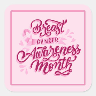 Stickers Cancer du Sein - Ruban rose