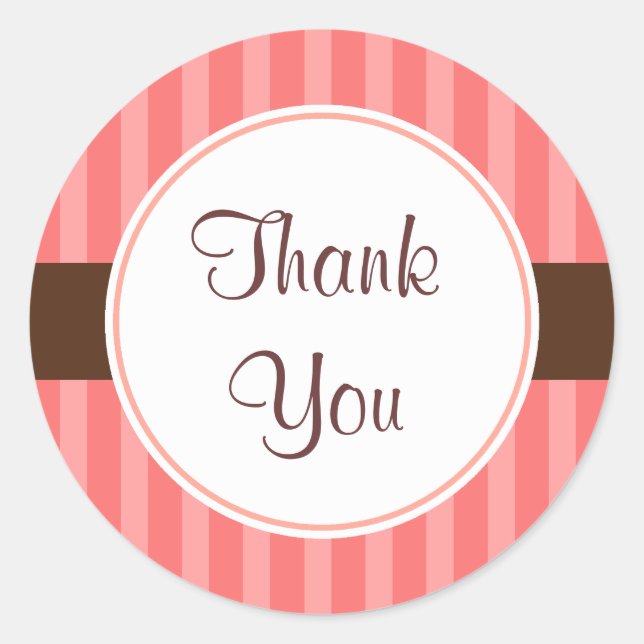 Stickers Candy rose Merci (Devant)